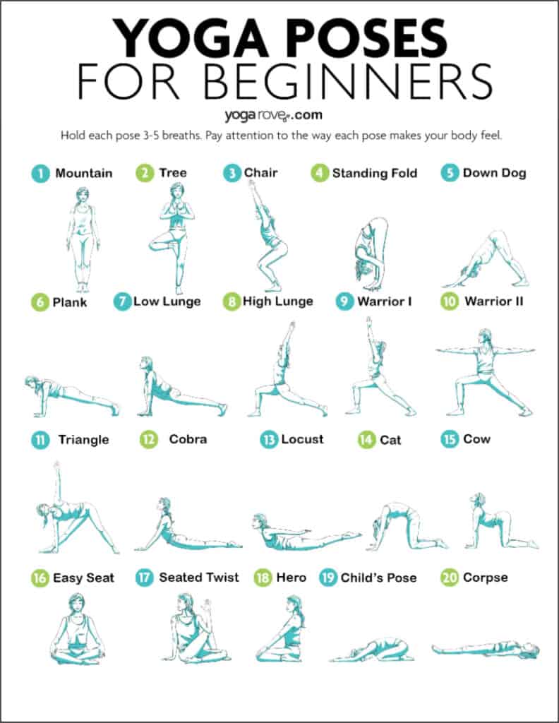 Printable Yoga Workout Printable Word Searches