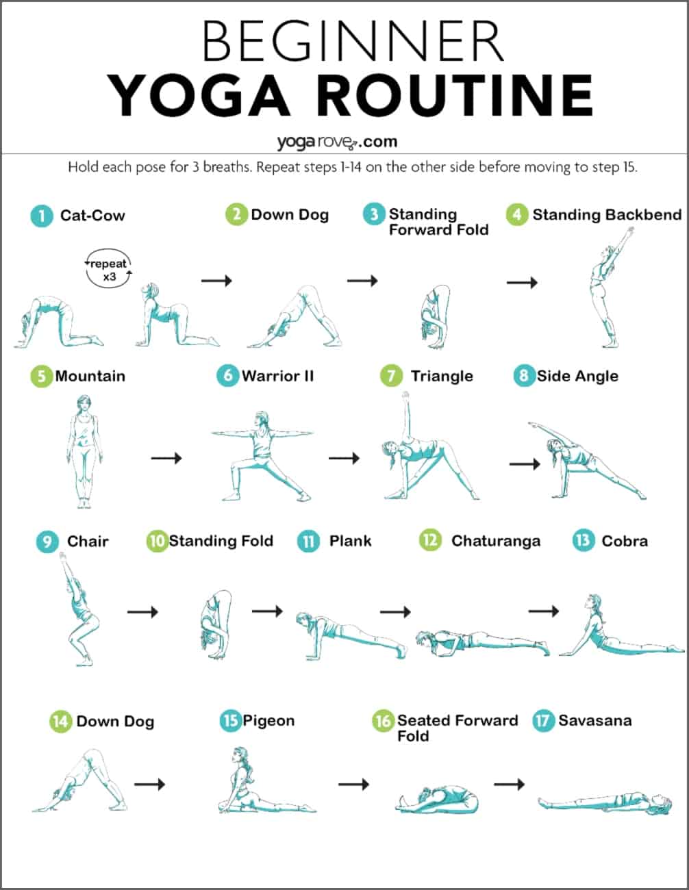 yoga sequence printable