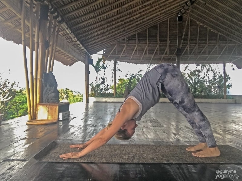 yoga for stress relief- downward dog