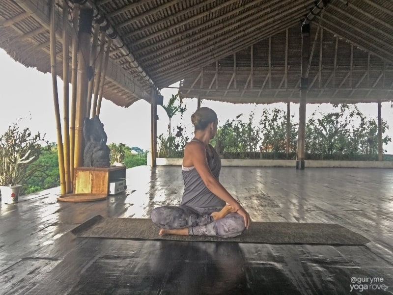 Easy Seated Twist- yoga for stress relief