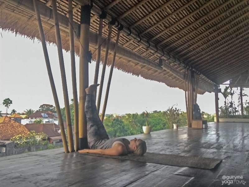 legs up the wall pose for stress relief