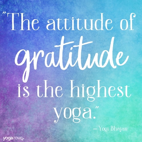 Gratitude Yoga Quote