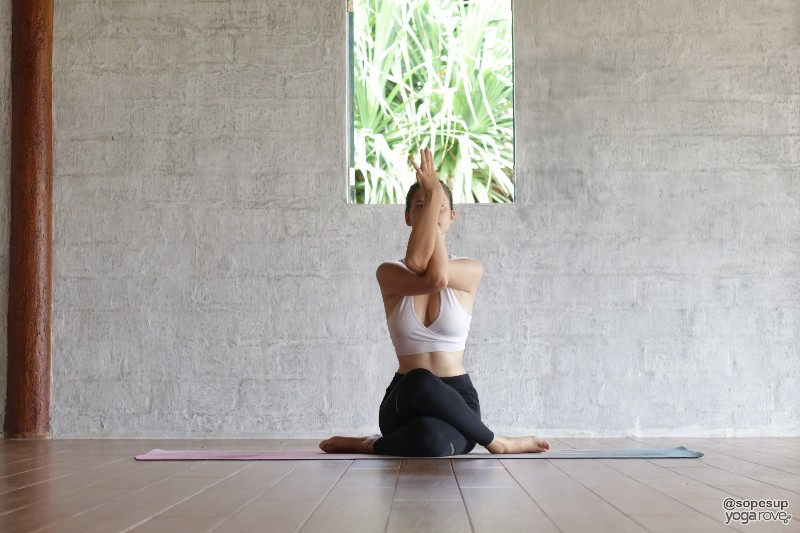 Yoga Poses for Flexibility- Eagle Arms