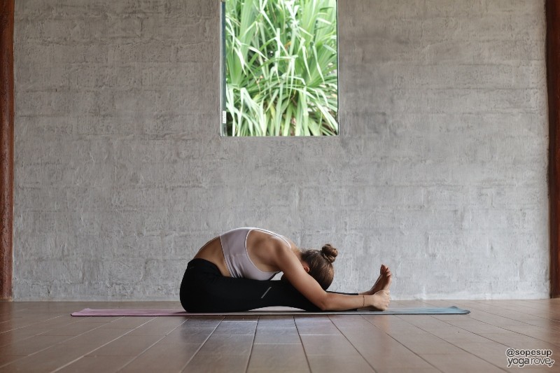 Seated Forward Fold- flexibility yoga pose for hamstrings