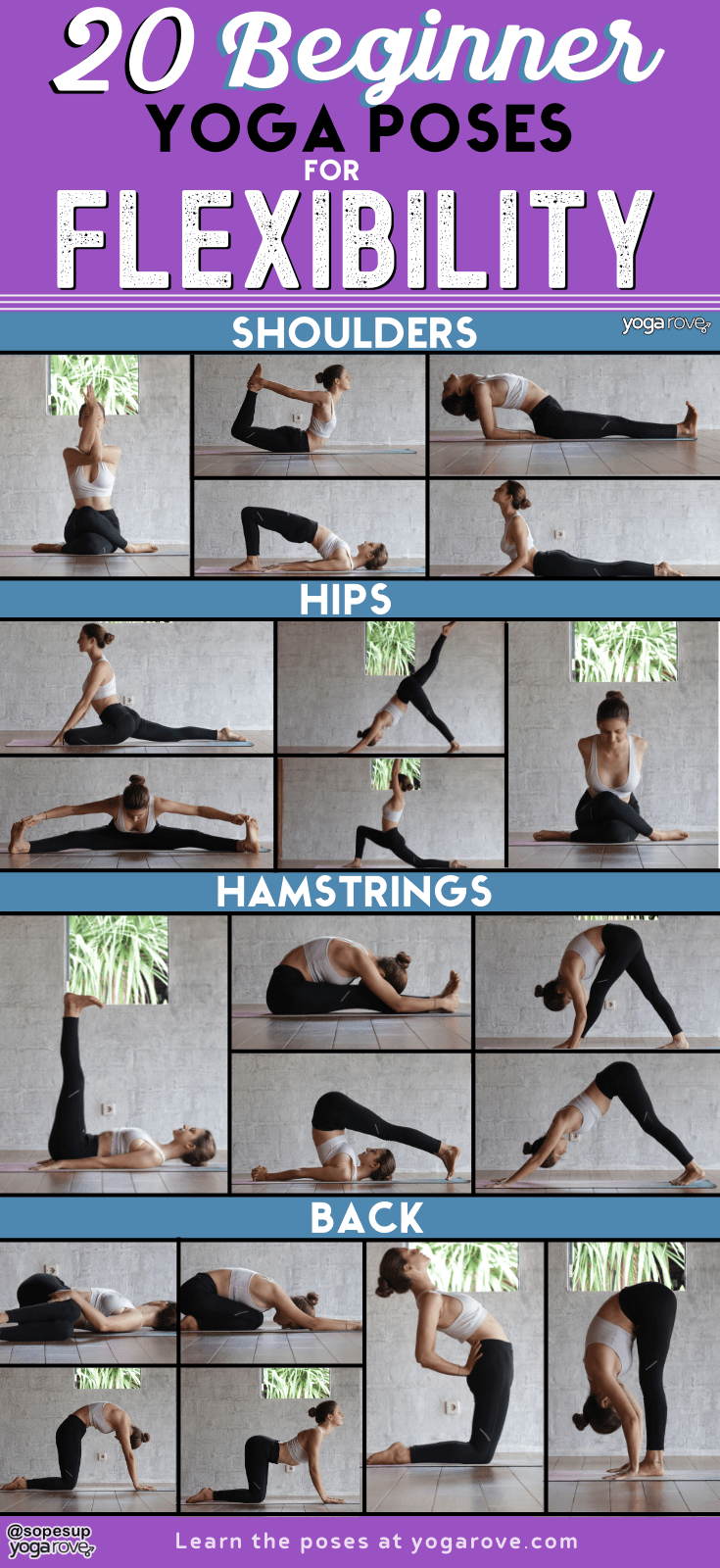 flexibility yoga poses infographic