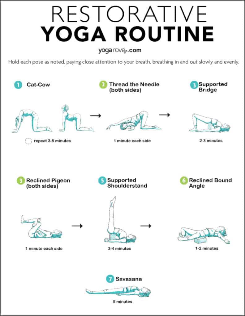 Printable Restorative Yoga Poses