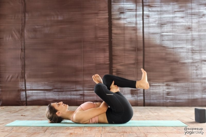 reclined pigeon pose- gentle yoga