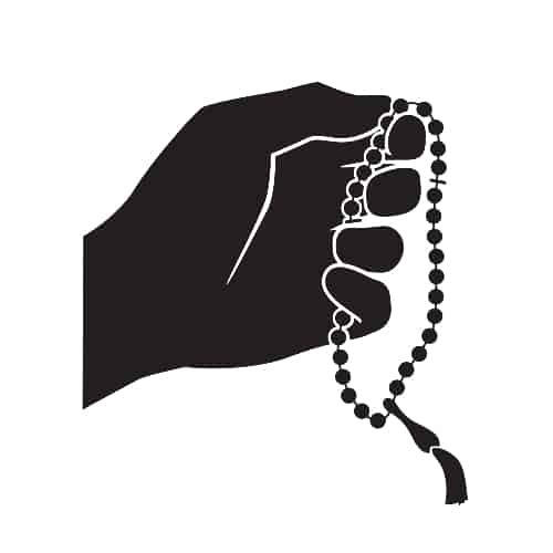 Mala Beads Symbol Hand