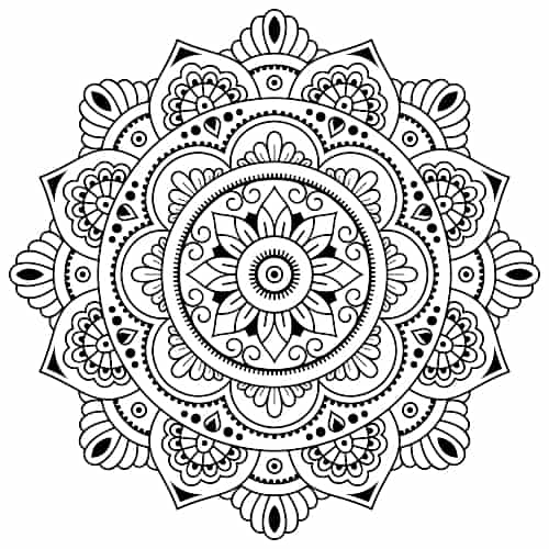 Symbole de yoga mandala