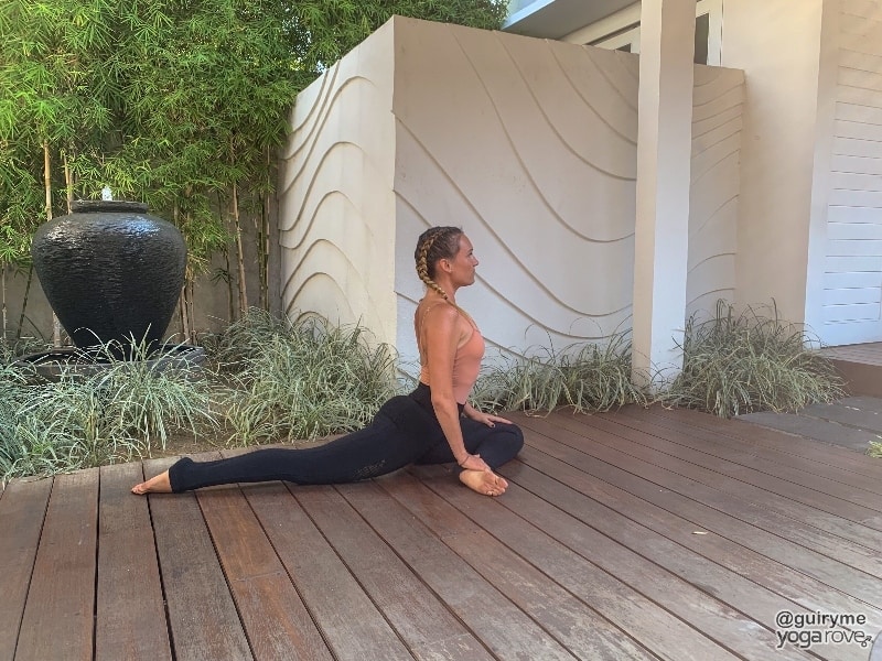 pigeon pose for tight hips 