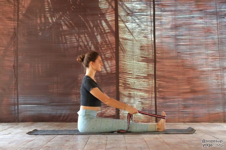 How to Use a Yoga Strap 18 Yoga Strap Stretches for Beginners Yoga Rove