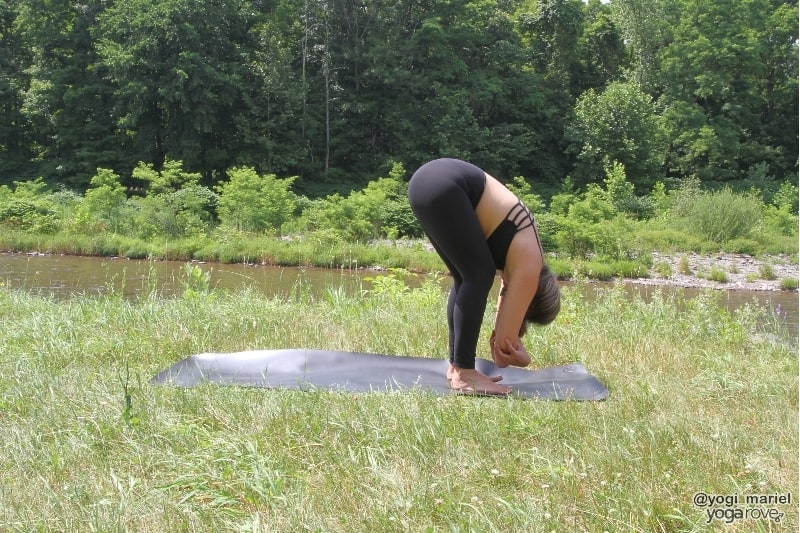 ragdoll pose- yin yoga sequence