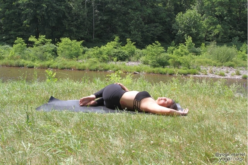 spinal twist- yin yoga routine for beginners