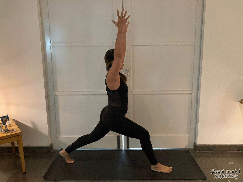 Yogi practicing Crescent Lunge