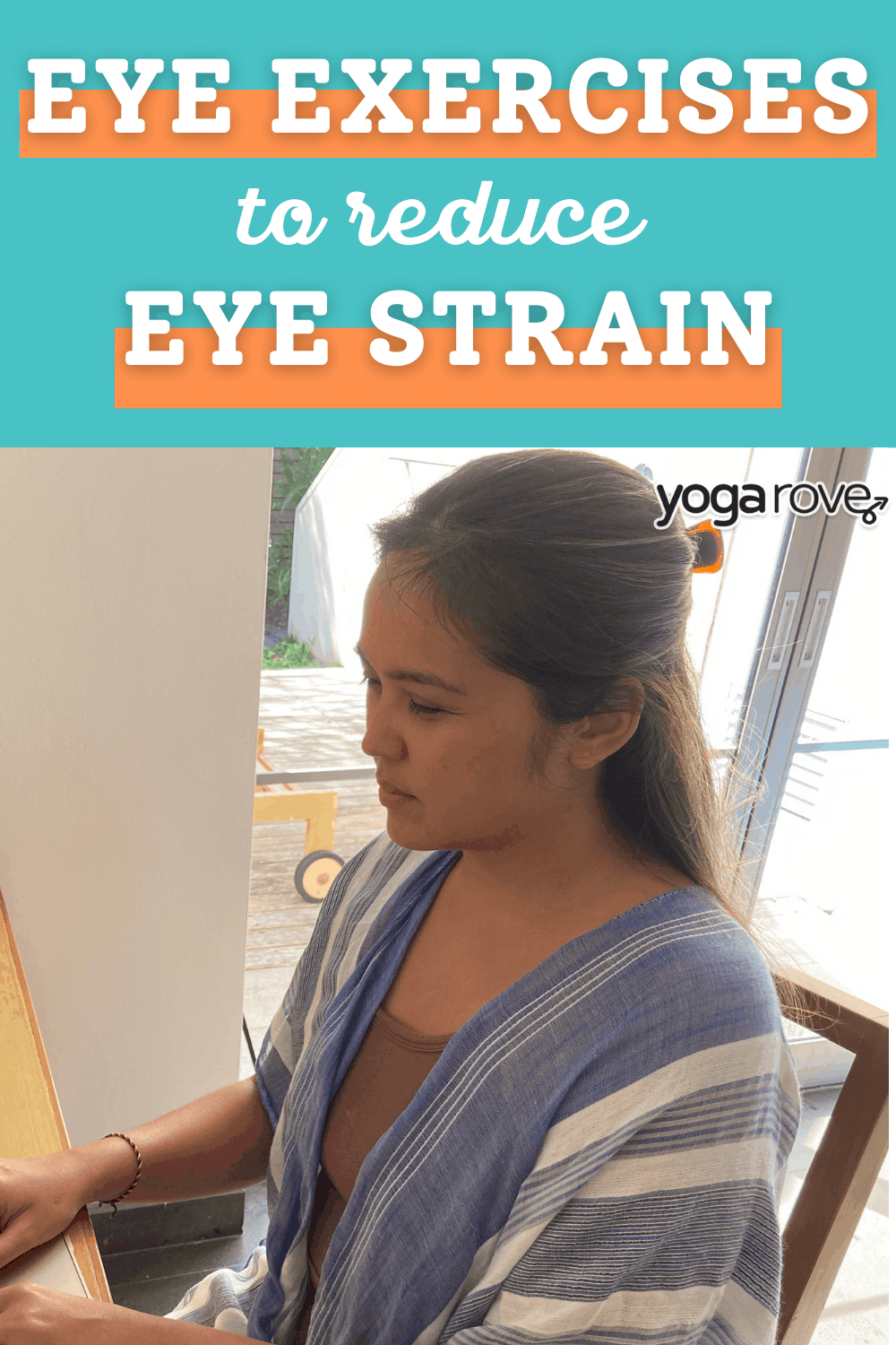 Yogi straining eyes