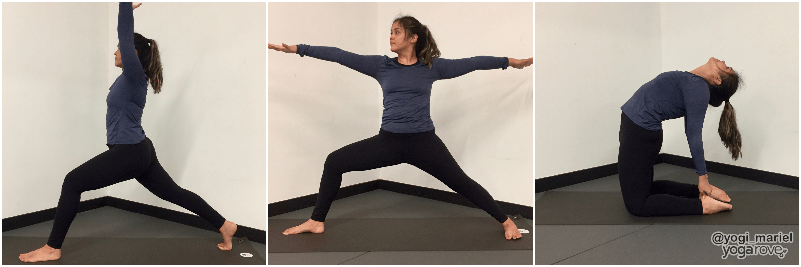 Yogi practicing yoga poses